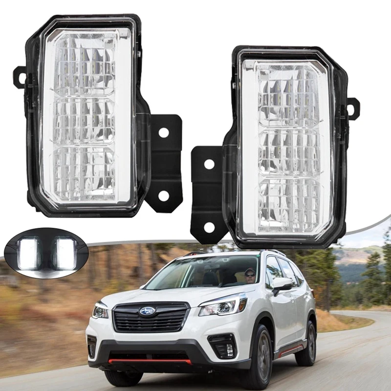 Передний бампер фонарь для дневных ходовых огней Subaru Forester SK 2019-2021