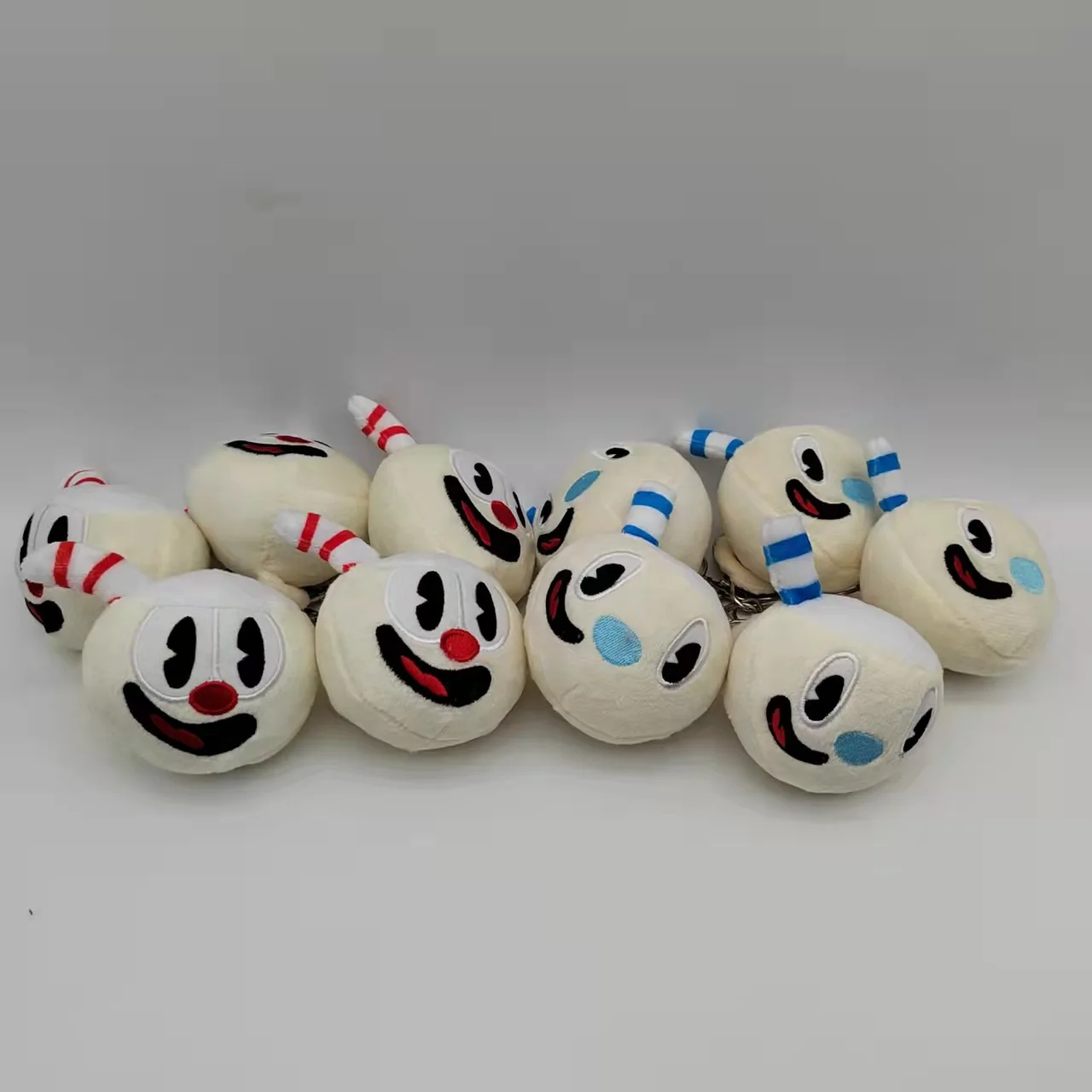 2 шт./лот 10 см игровая плюшевая игрушка с капюшоном Mugman плюшевые брелоки подвеска