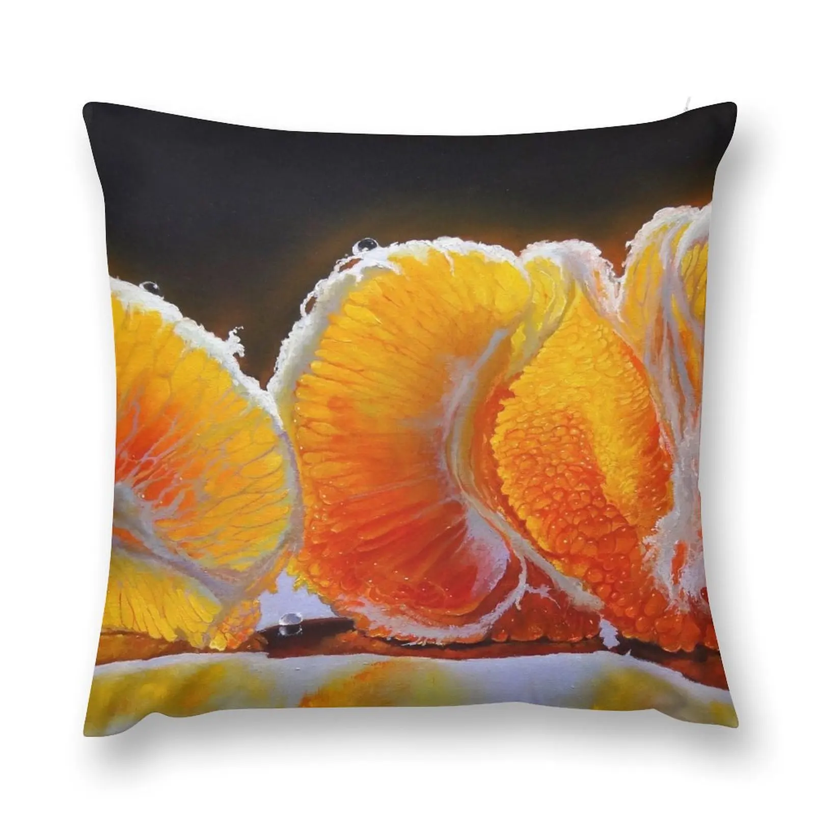 Sunlit Tangerines декоративная подушка для дивана