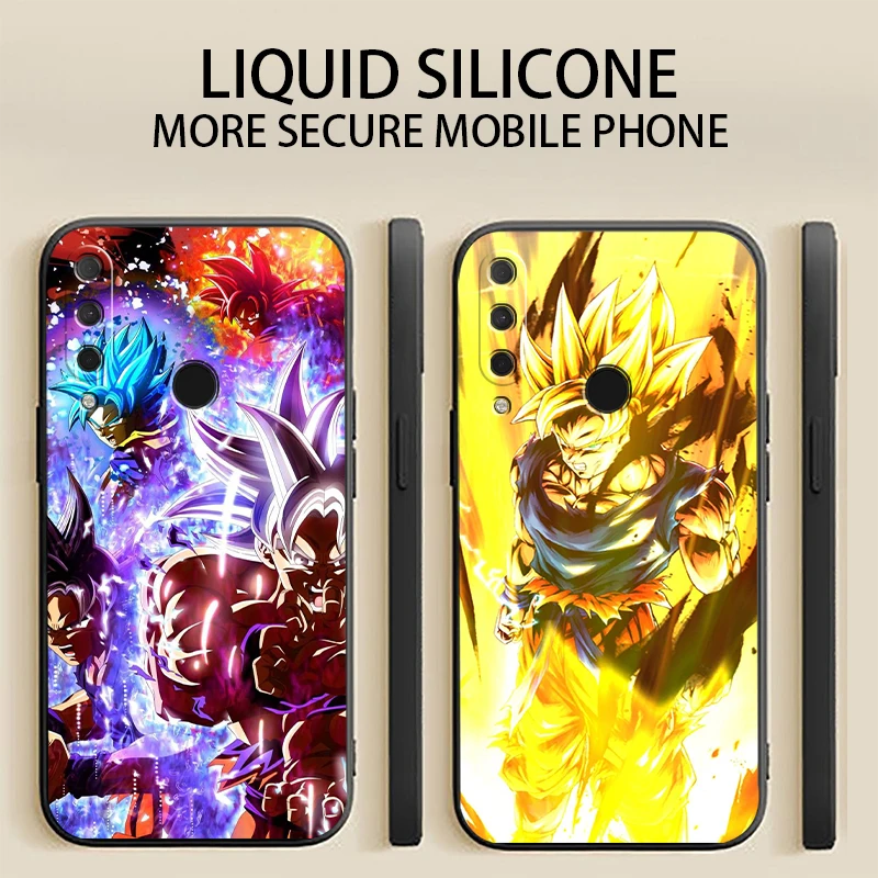 

Japan Anime Dragon Ball Phone Case For HUAWEI P Smart 2020 2019 Z 2021 Liquid Silicon Luxury Ultra Funda Soft Smartphone