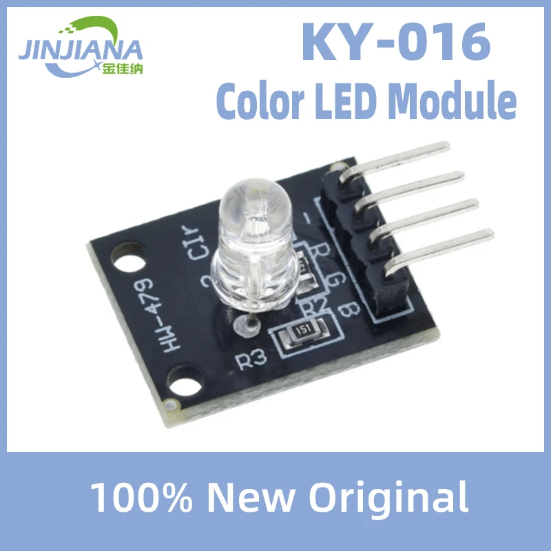 

5pcs for Arduino DIY Starter Kit KY016 4pin KY-016 Three Colors 3 Color RGB LED Sensor Module