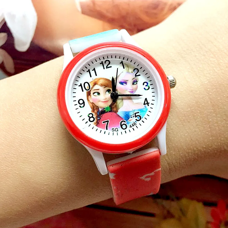 Новые модные детские часы Холодное сердце милые Мультяшные для девочек