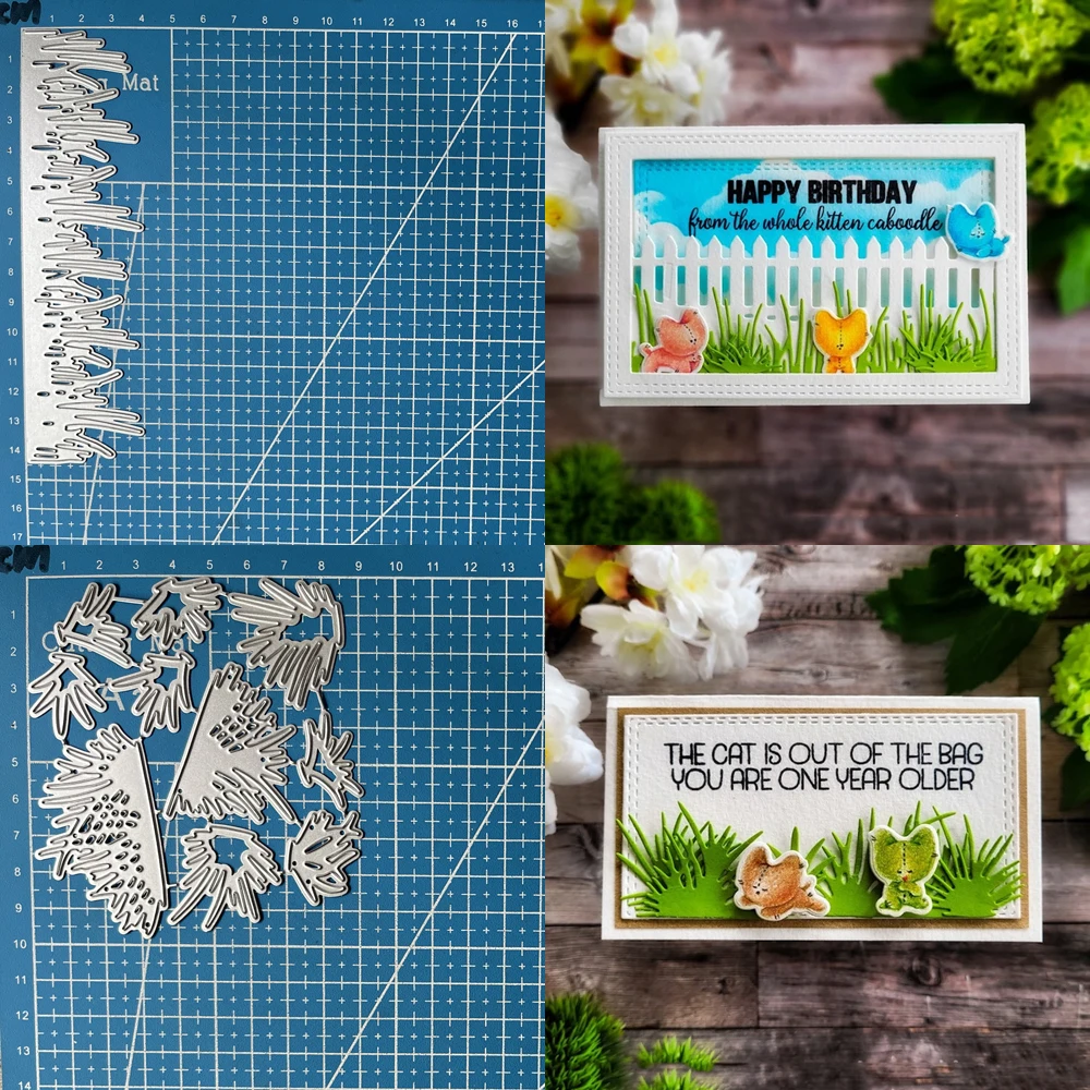 Металлические пресс-формы счастливая богиня трава граница Сделай Сам