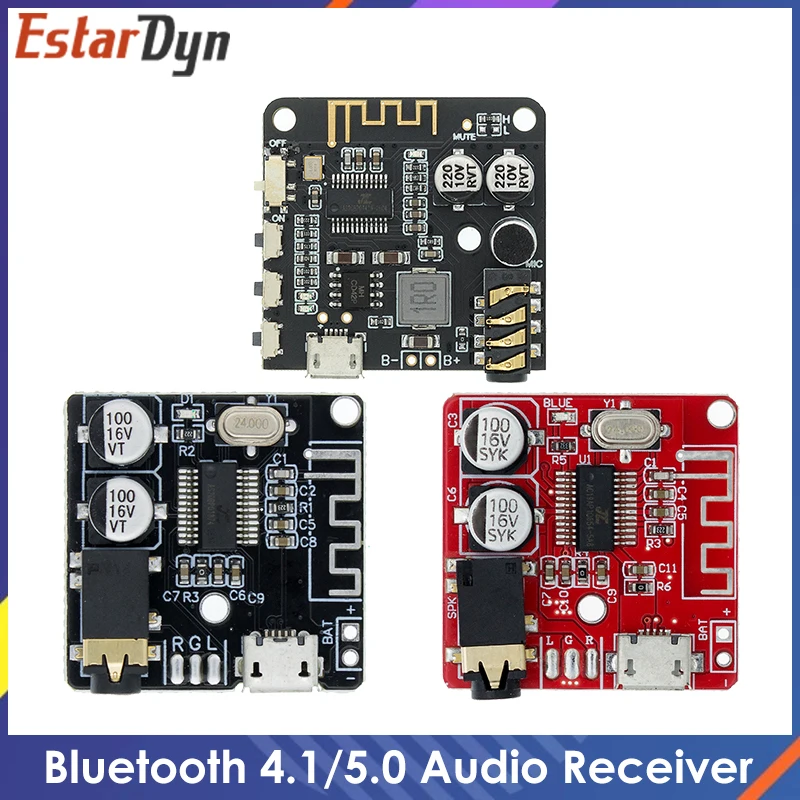 

Bluetooth 5.0 Bluetooth 4.1 Audio Receiver Board Bluetooth Decoder MP3 Lossless Decoder Board Wireless Stereo Music Module