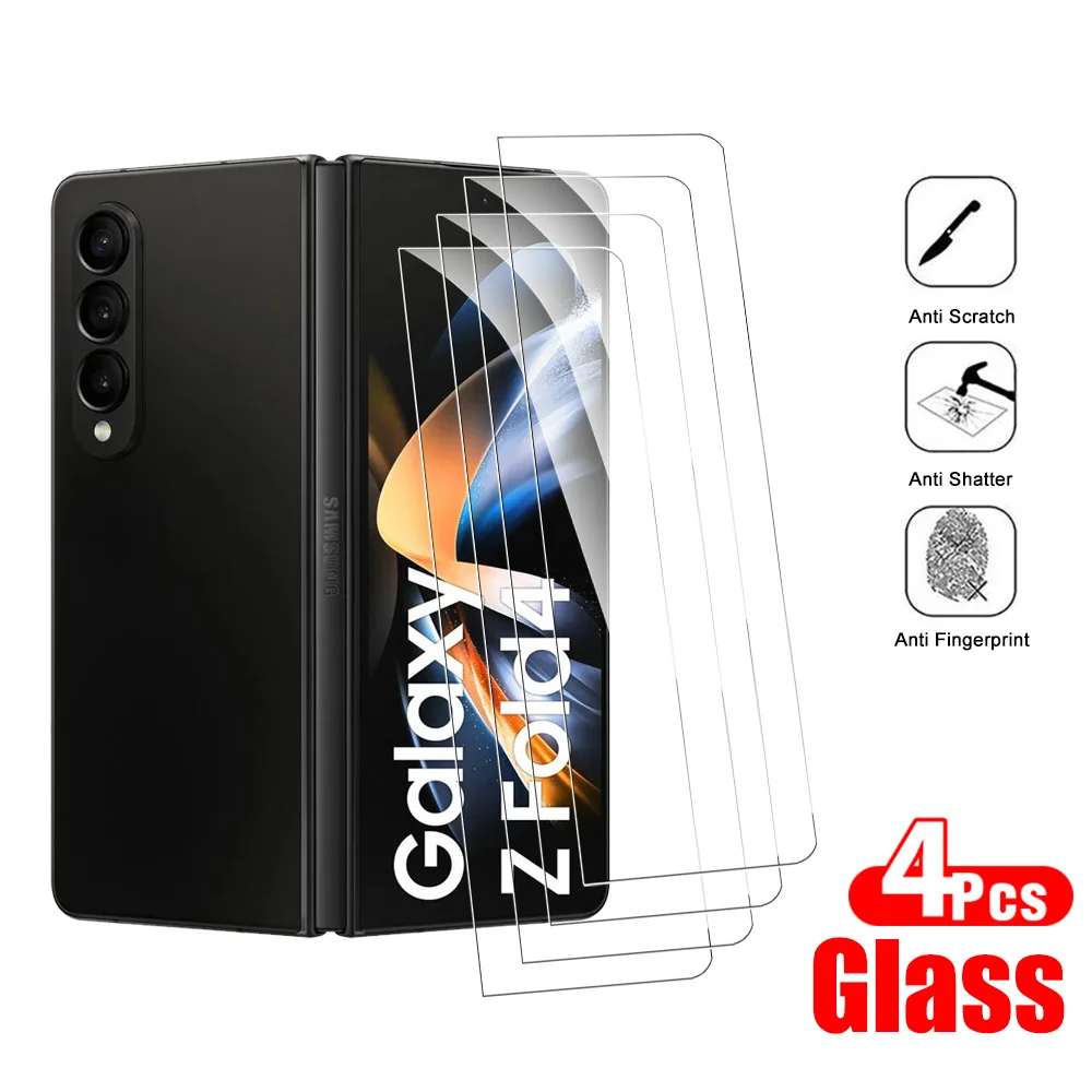 

4pcs For Samsung Galaxy Z Fold4 5g Tempered Glass Screen Protector For Zfold 3 Fold 4 Zfold3 Zfold4 Fold3 Smartphone Safety Film