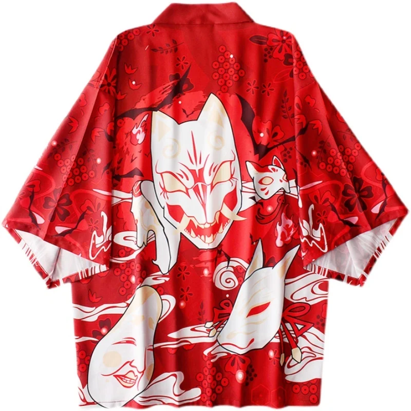 Кимоно F3535 мужское традиционное в стиле аниме кардиган уличная одежда
