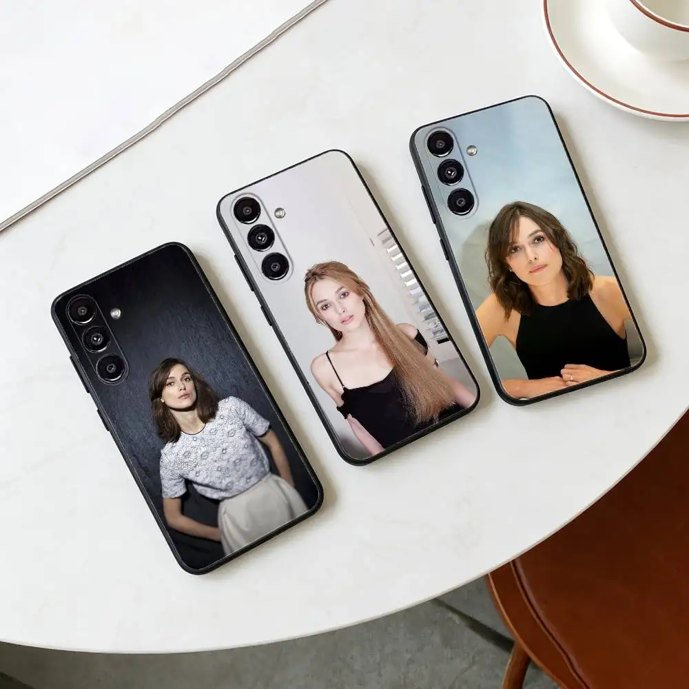 Фото Чехол для телефона Keira Knightley для Samsung Galaxy A20,21s,22,31,32,52,53,72,73,80,91, мягкий черный корпус №1