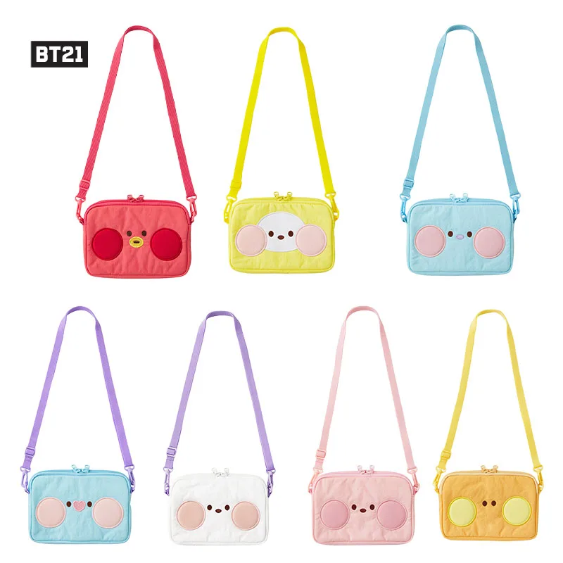 

Дорожная сумка Bt21 серия Kpop Minini, мультяшная аниме-фигурка Rj Mang Chimmy, сумка на плечо, Милая женская сумка для хранения, сумка-Органайзер