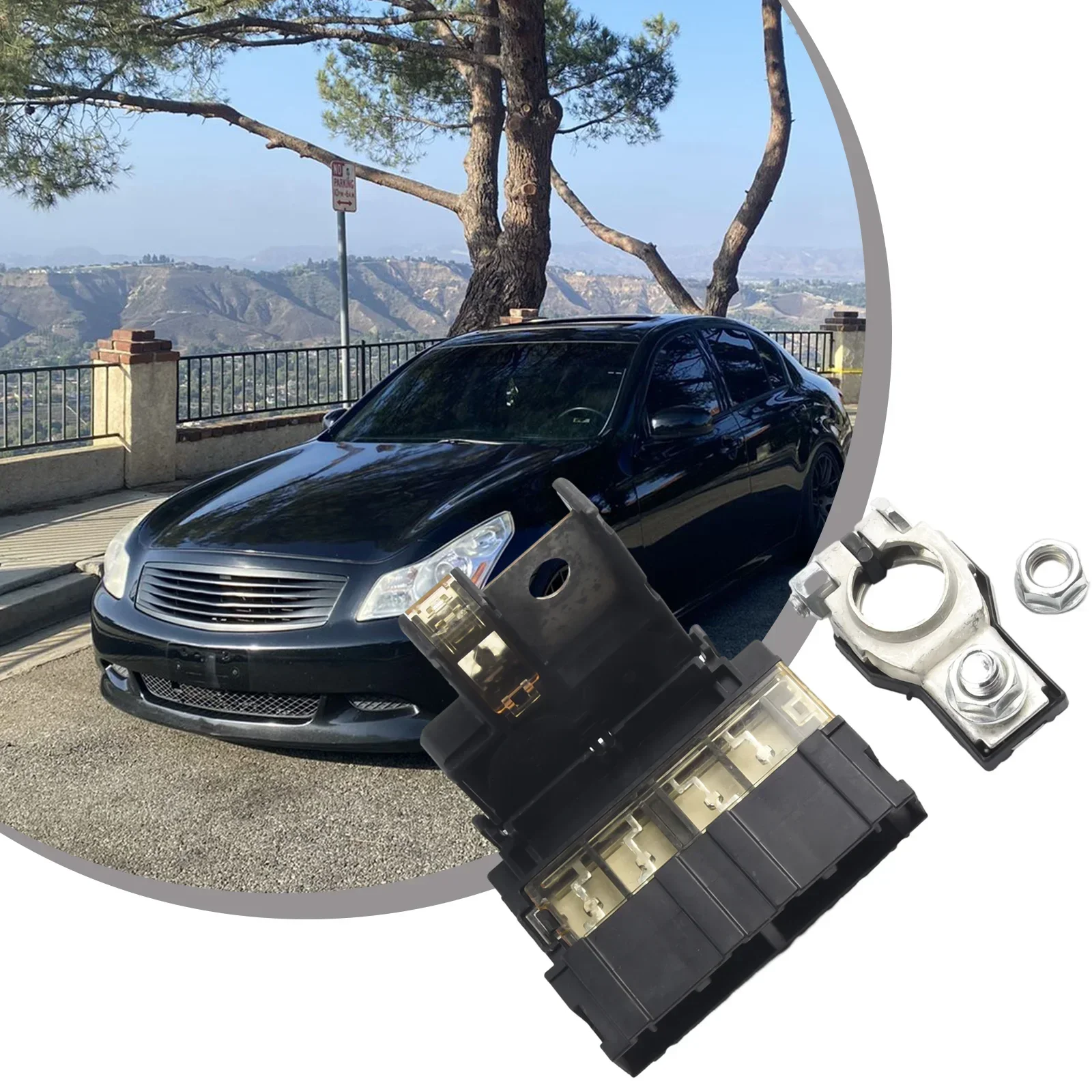 Плавкий предохранитель аккумулятора для Nissan Infiniti 03-08 белый черный пластик OEM