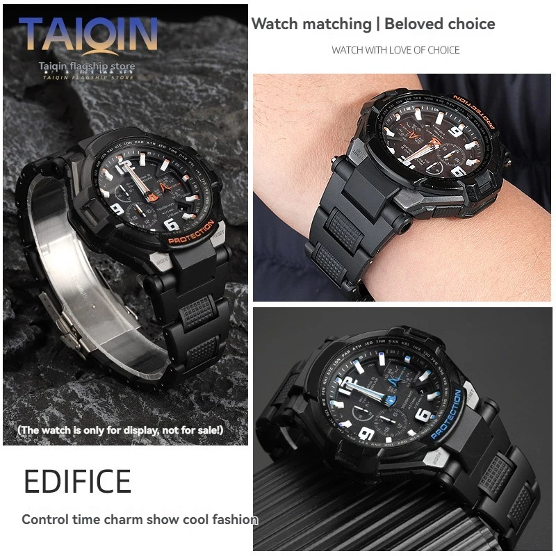 Фото Ремешок для часов GA1000 из полимерной силиконовой смолы для Casio G-SHOCK GA-1000 GW-A1100/1000 GW-4000 G1400, пластиковый ремешок, мужской браслет, аксессуары №2