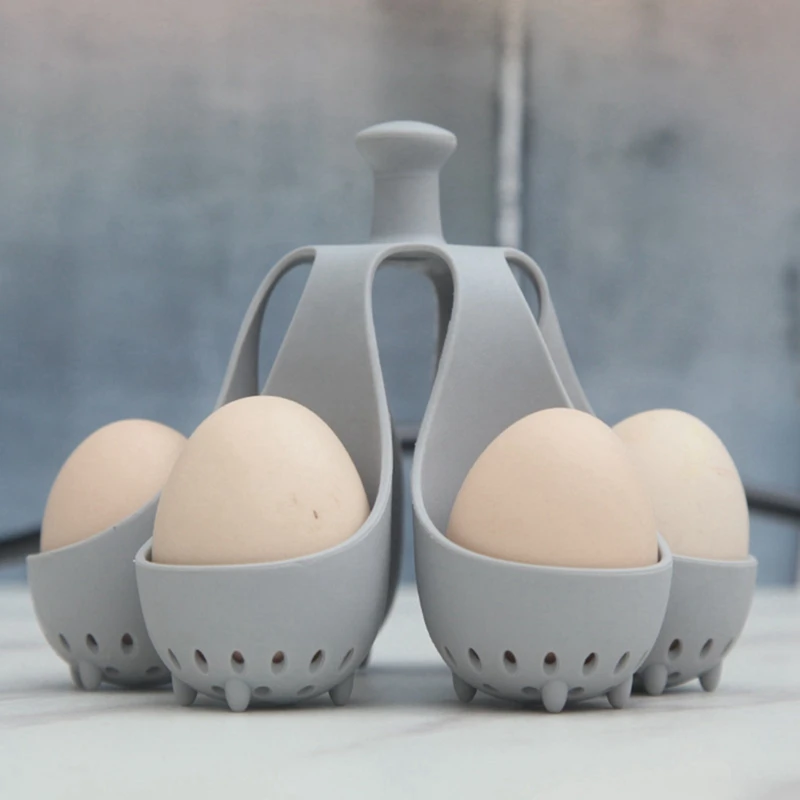 Новый держатель для вареных яиц силиконовая ручка варки на пару с защитой от