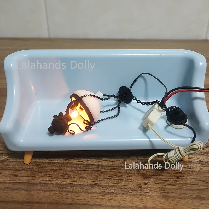 Новинка 1 шт. миниатюрный кукольный домик 1:12 яркая люстра лампы для кукольного