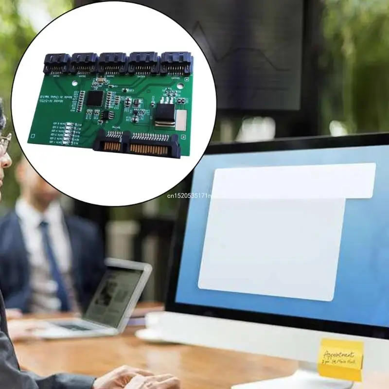 Разветвители SATA3.0 от 1 до 5 Адаптеры портов Преобразователи PM Умножители Прямая