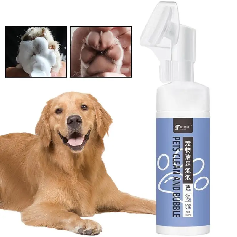 

Dog Foot Cleaner Dog Foot Wash Foam with Soft Silicone Brush Head | Puppy Paw Cleaner for Cats Sensitive Skin Pets Puppy Focca
