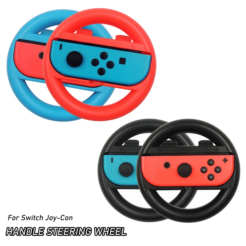 

2Pcs/Box Mini Racing Steering Wheel Game Somatosensory Game Controller Grip For NS Joy-con Switch/Oled Gamepad Accessories