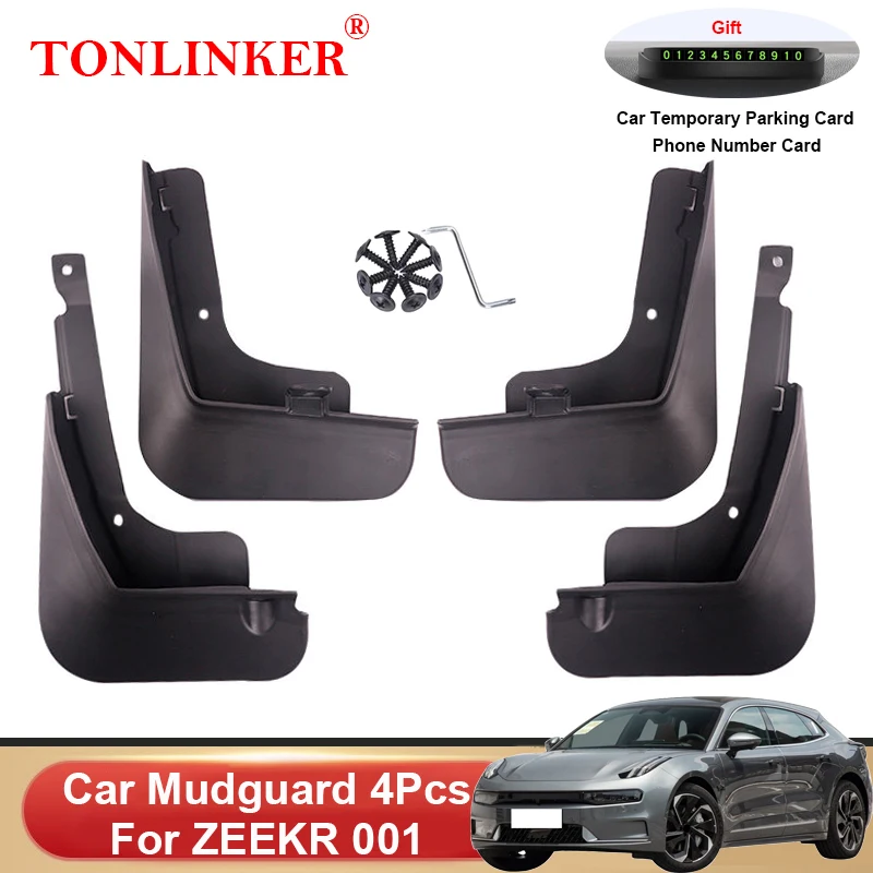 

TONLINKER Car Mudguard For ZEEKR 001 2021 2022 2023 Mud Flaps Mudguards Splash Guards Fender Car Mudflaps 4Pcs Car Accessories