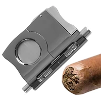 v cutter cigars portable cigars cutter v cut built in 2 cigars puncher portable cigars punch cutter for cut cigars gift