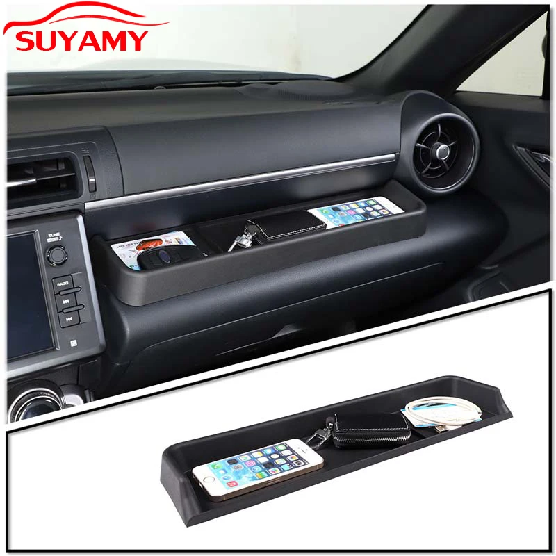 Black TPE Materials Car Co-pilot Dashboard Soft Storage Box For 2022 Toyota 86/Subaru BRZ Auto Interior Accessories Black TPE Materials Car Co-pilot Dashboard Soft Storage Box For 2022 Toyota 86/Subaru BRZ Auto Interior Accessories
