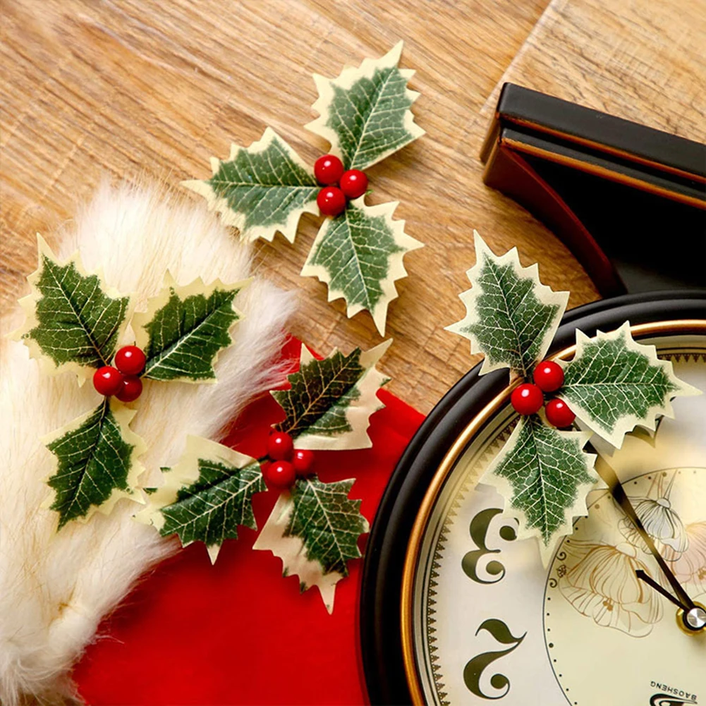 

High Quality Brand New Fruit Leaves Christmas Decoration Christmas Durable Simulation Tree Decoration Bouquets