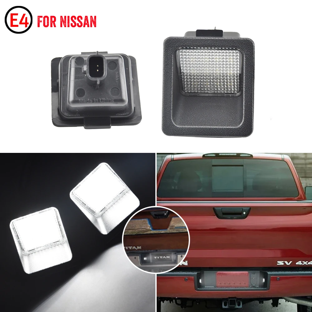 Лампа для Nissan Titan A61 2016-2019 Frontier(D41) 2022- 26510-EZ00A с номерным знаком цвет белый без ошибок