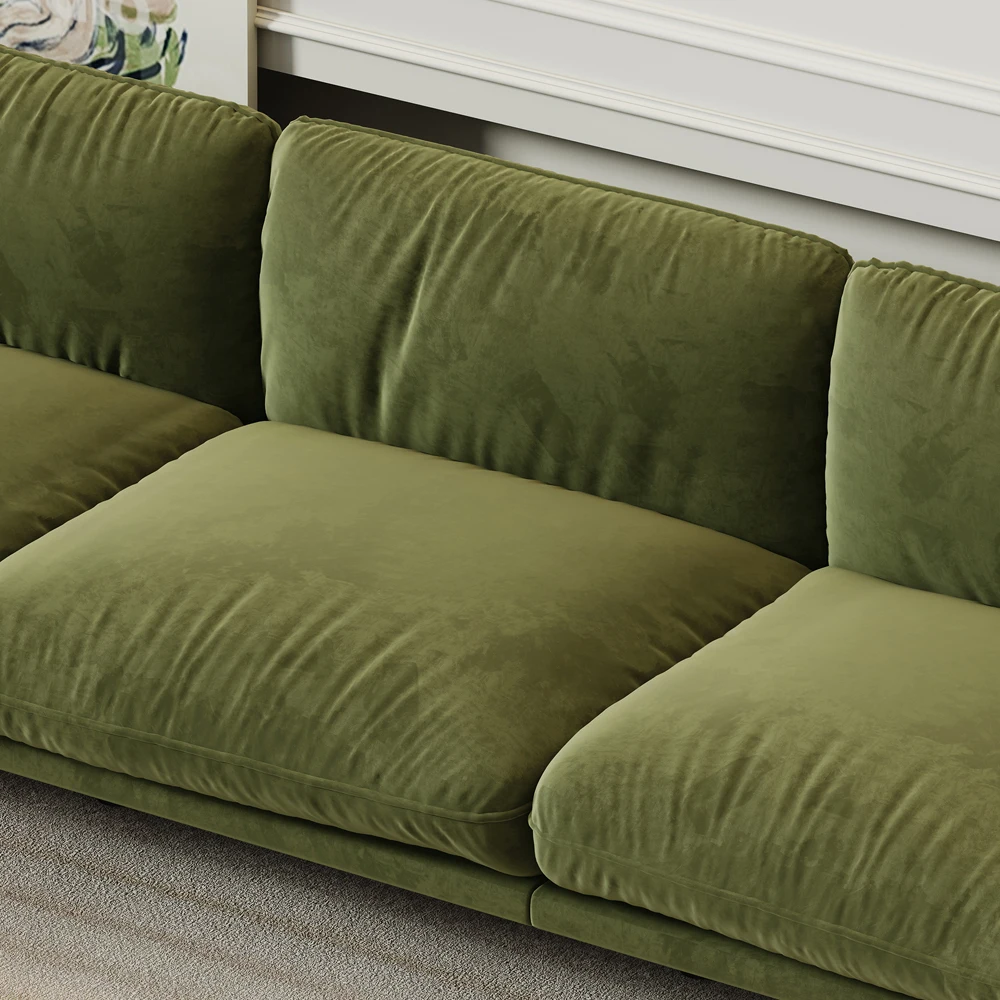 Современные роскошные зеленые белые бархатные кожаные диваны комплекты мебели