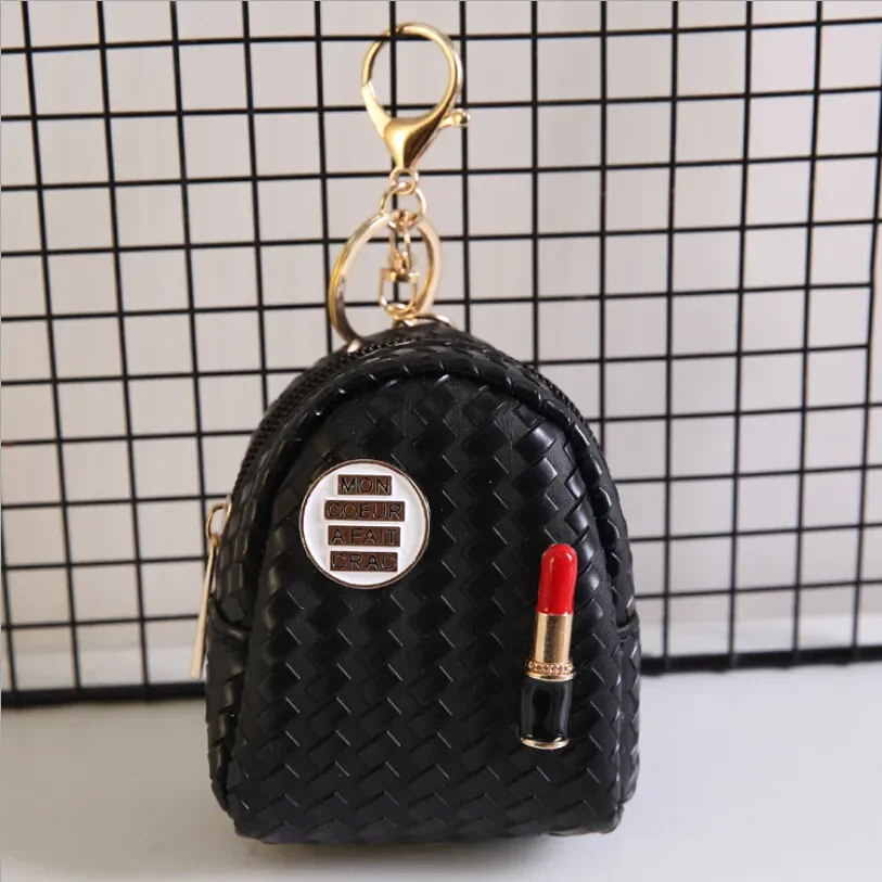 Mini Coin Bag Lipstick Printed Coin Purse Keys Card Holder Wallet Girl Money Bags Earphone Package Doll's Bag Key Chain