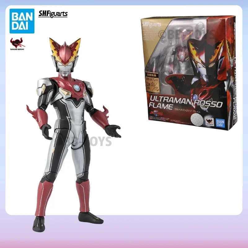 В наличии Bandai S.H.Figuarts SHF Ultraman Series Rosso Flame подвижная аниме-фигурка Коллекционная