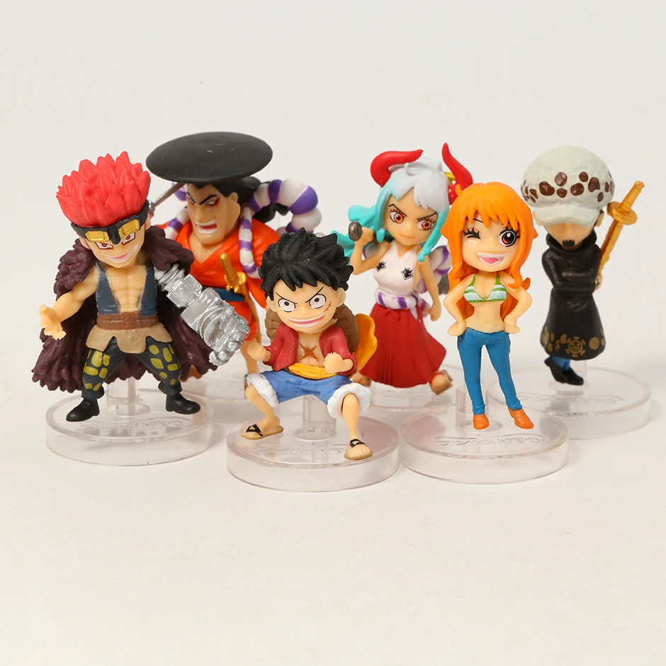 

6 шт./комплект, детские игрушки-модели Луффи Ямато