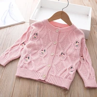 baby girls coat cardigan spring fashion infant cute knit clothes children kids cotton jacket knitting sweater clothing for girl