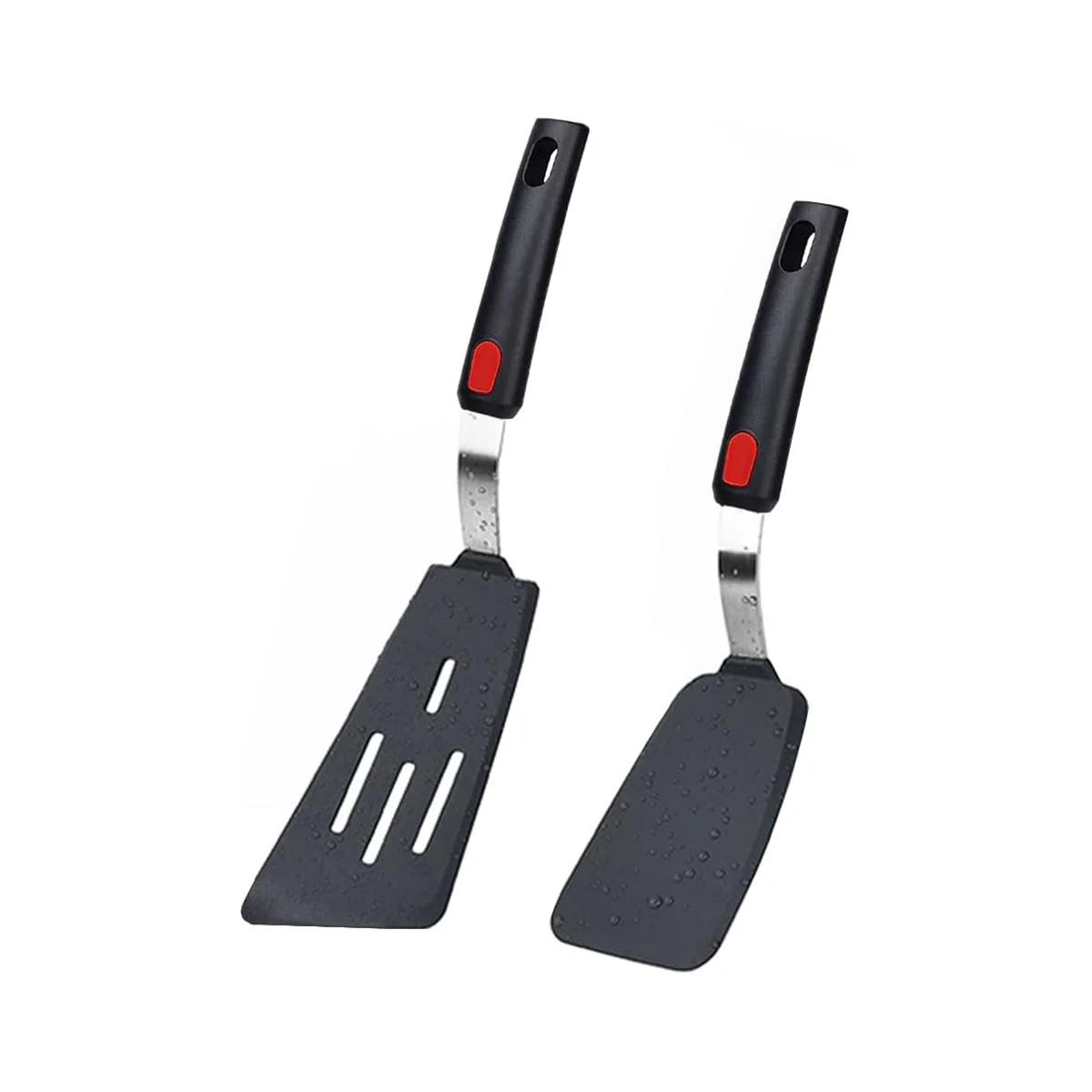 

Силиконовая лопатка 2, 600 °F, термостойкие кухонные лопатки для посуды, кухонные принадлежности, лопатка