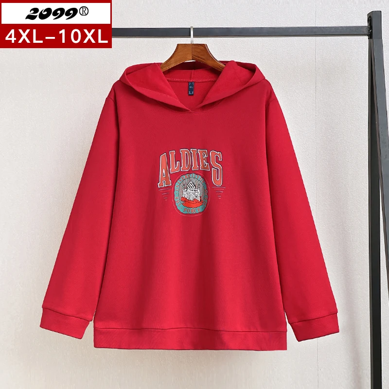 

Red 150kg plus size women Long Sleeve Hooded 8xl plus size women 6xl sudaderas mujer 2022 plus size women clothing 10xl SZ022