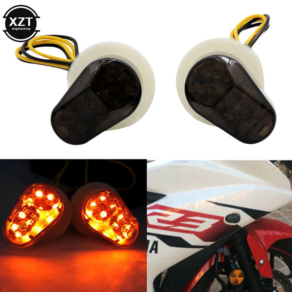 Сигнал поворота для мотоцикла светодиодный индикатор Yamaha FZ09 FZ1 FZ6 FZ6R FZ8 TMAX YZF R1R6 R6S -