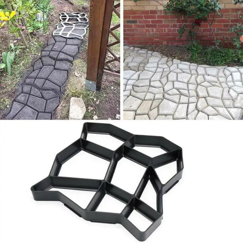 

Форма для мощения для дома, сада, пола, дороги, бетона, шагового камня, многоразовая форма «сделай сам», пластиковый инструмент для мощения
