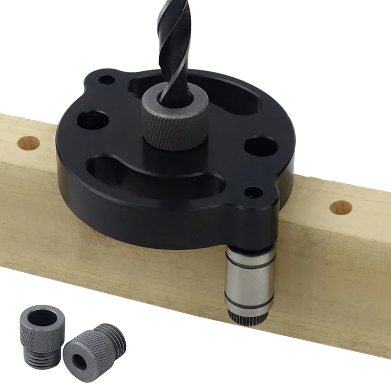 6/8/10mm Vertical Pocket Hole Jig Self Centering Dowelling Jig Hole Puncher Locator Drill Guide for Woodworking Carpentry Tools