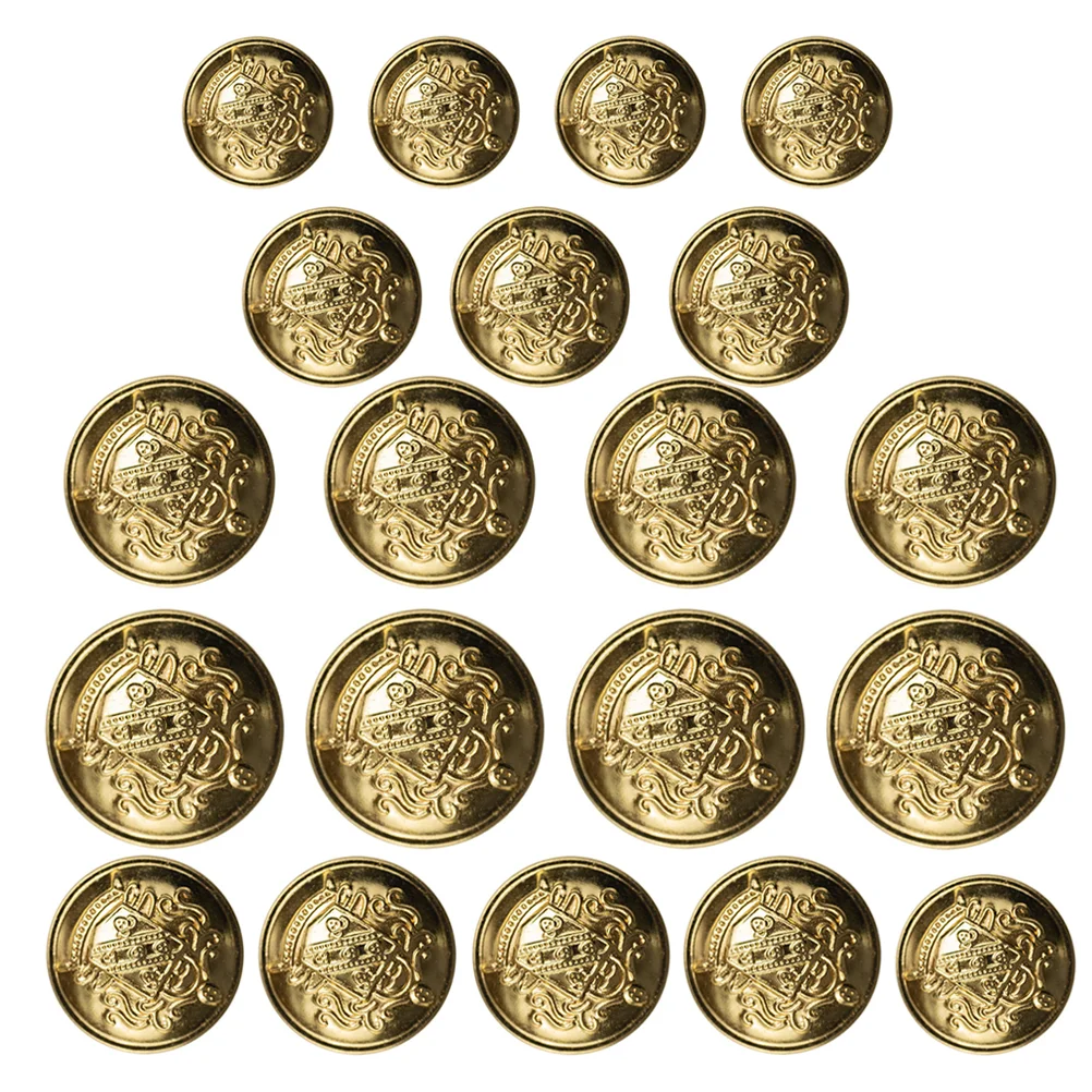 

Buttons Button Metal Sewing Blazer Vintage Gold Decorative Suit Coat Jeansjacket Diy Brass Replacement Crafts Clothing Navy