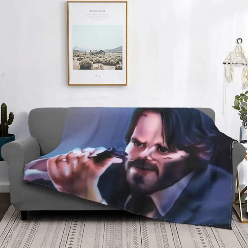 

Blanket Velvet Spring Autumn Be Alert Cute Ultra-Soft Throw Blankets For Office Couch Bedspreads