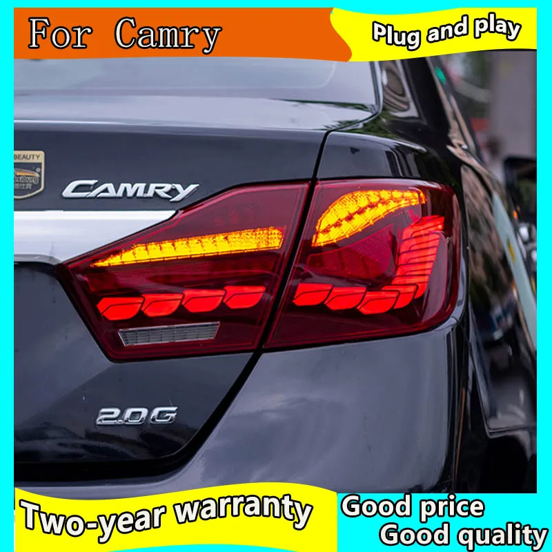 

Car Styling for Toyota Camry 2012-2014 taillights LED Tail Lamp Day Running Light+Fog Light +Dynamic Turning Signal