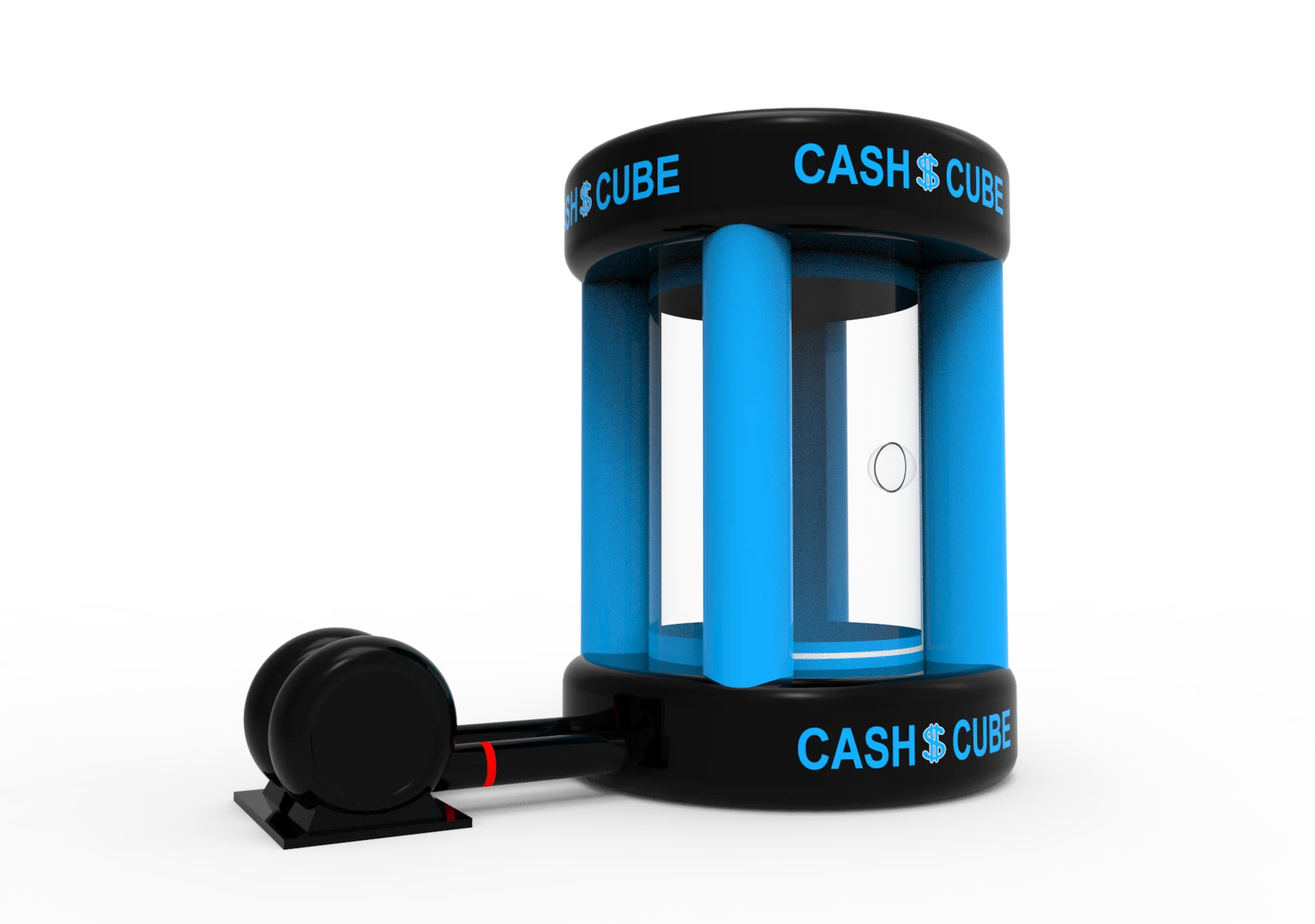 Черный + синий надувной кубик для наличных надувная машина денег будка захвата