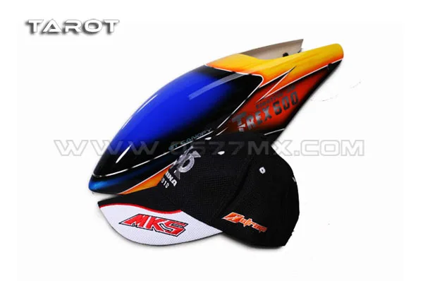 

Tarot Color painting Glass fiber ET-CANOPY 600E for KDS trex 600 600N Tarot Align alz RC helicopter w/ MKS Baseball sun cap gift
