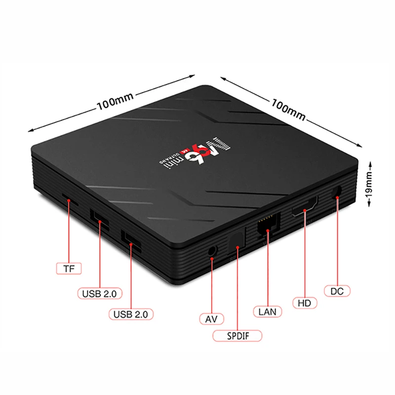 ТВ-приставка M96 Mini на Android RockChip3228A поддержка iptv Двойной Wi-Fi 2 4 ГГц/Φ 4K 9 0 Google Youtube Netflix