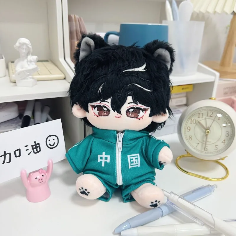 

20cm cotton baby clothes, green sweater set, male baby stock