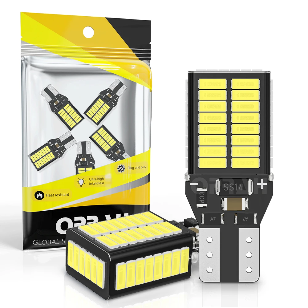 Oprah 2 шт. T15 W16W 921 912 T16 902 светодиодный лампы высокой мощности 54 шт. 4014 SMD Canbus для автомобильного резервного копирования заднего хода сигнальная лампа белый