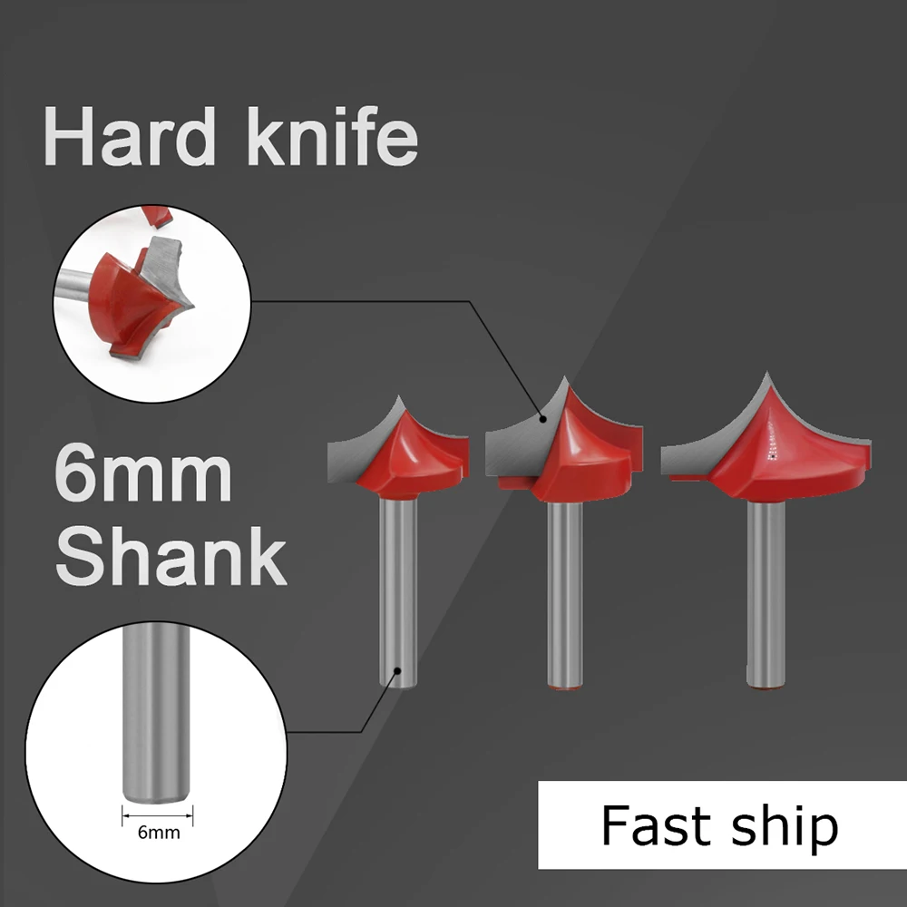 Фреза по дереву 6 мм хвостовик ЧПУ угловая мельница столярные инструменты