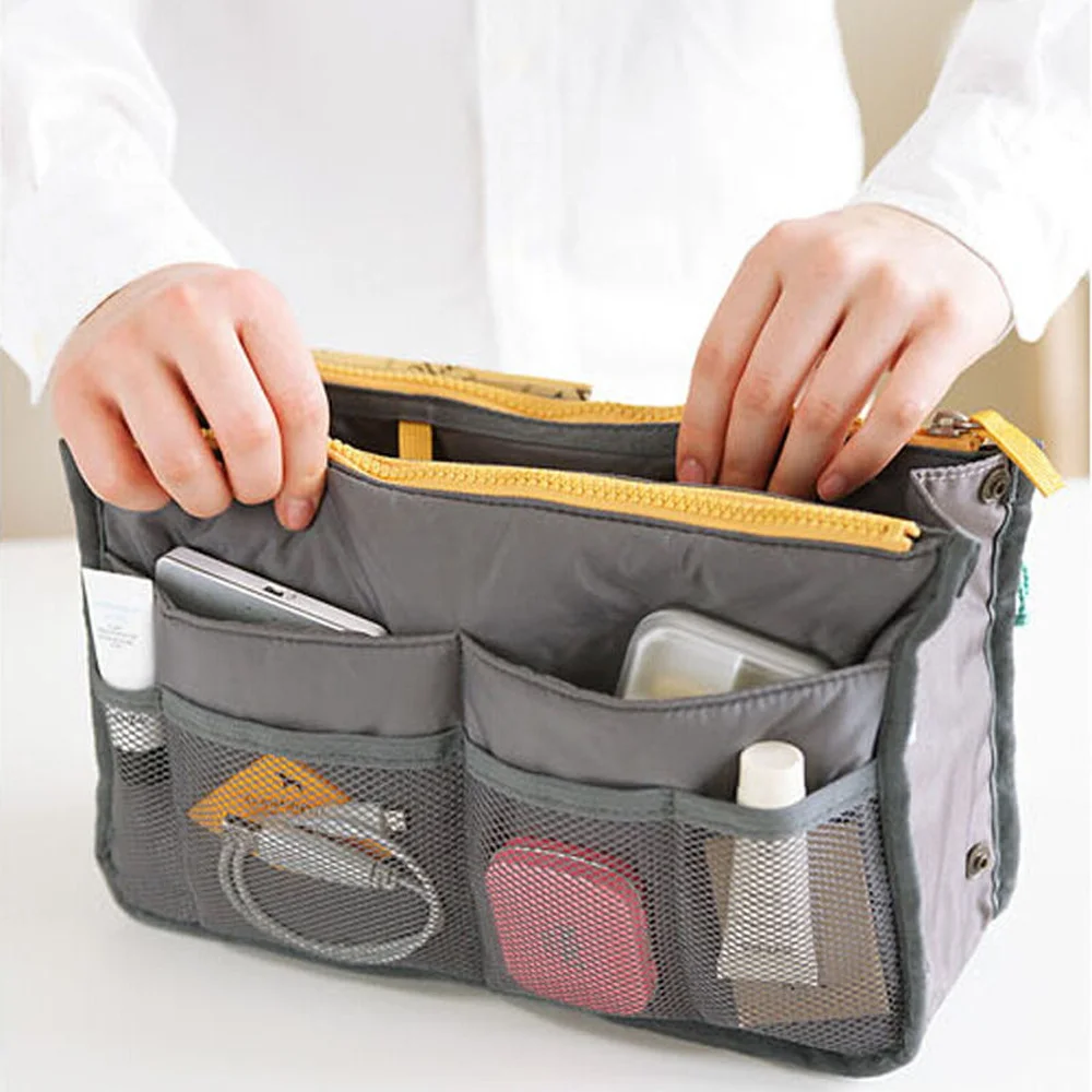 

Large Capacity Korean Multifunctional Cosmetic Bag Double Zip Bag In Bag Wash Bag Storage Bag