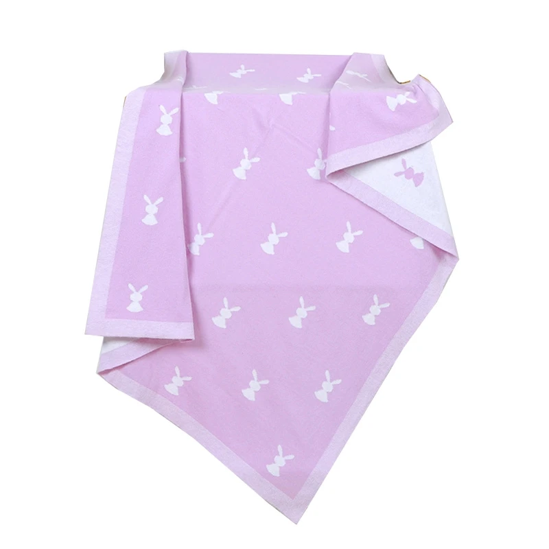 

Baby Blanket Newborn Knitted Cotton Rabbit Infant Sleeping Cover