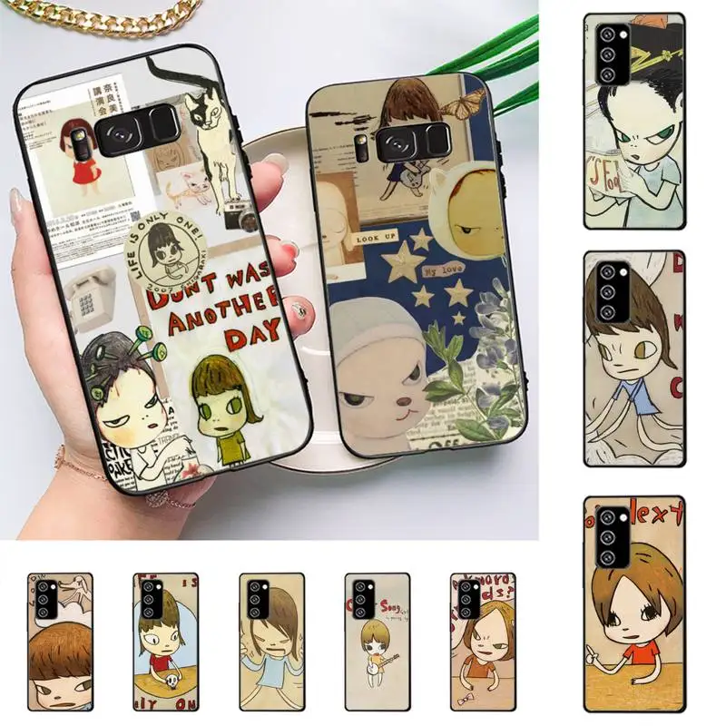 

Cartoon Yoshitomo Nara Phone Case for Samsung J 2 3 4 5 6 7 8 prime plus 2018 2017 2016 core