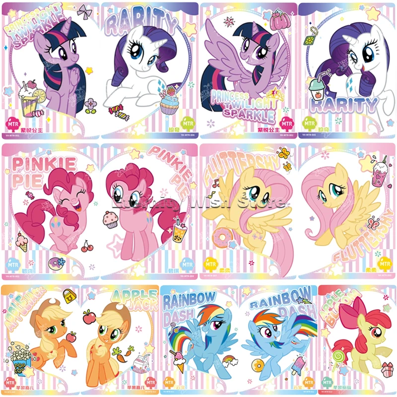 Оригинальные карты KAYOU My Little Pony серии MTR персонажи аниме милые коллекционные