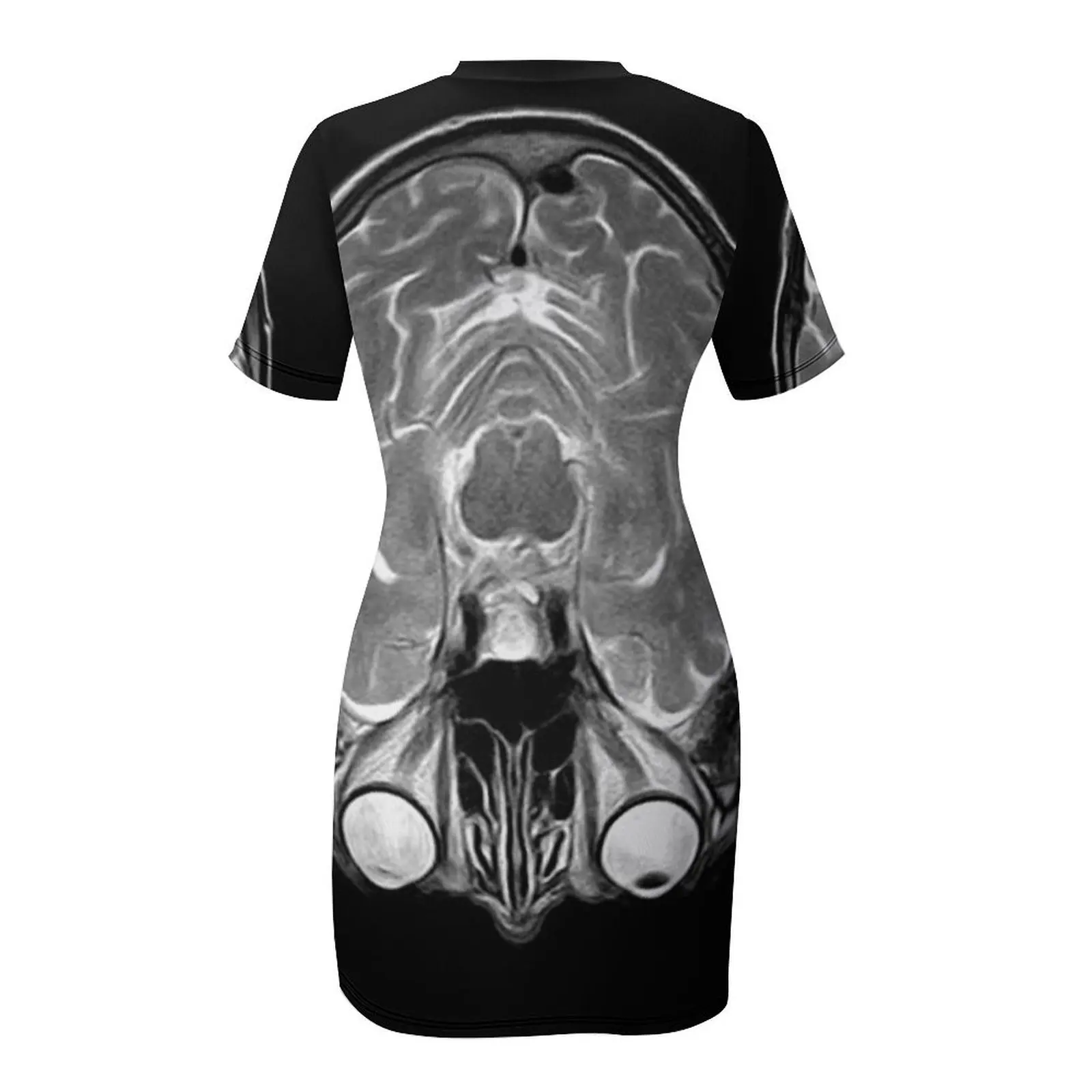 Платье MRI of the Brain с короткими рукавами фиолетовое платье для женщин летние