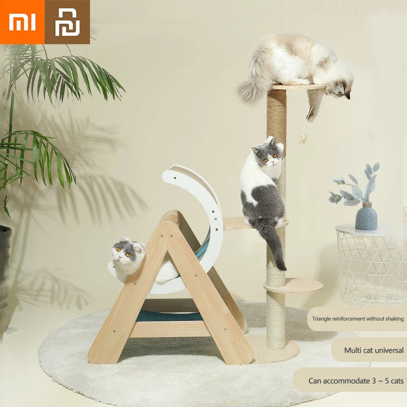 

Xiaomi Youpin Cat Climbing Frame All-in-one Corrugated Cat Scratching Board Relieve Boredom Grinding Claw Cat Scratching Column