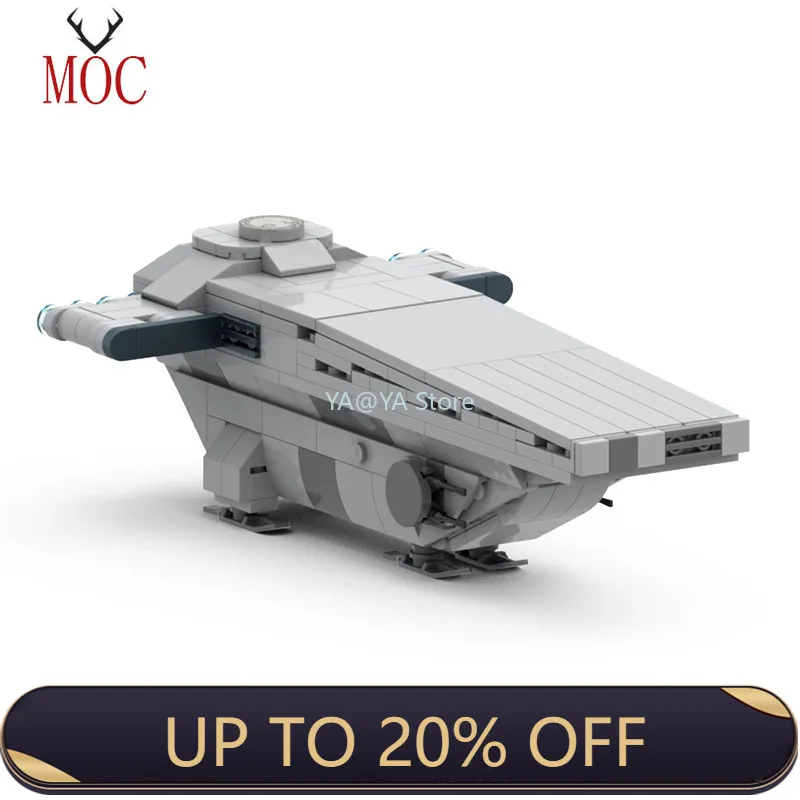 

MOC Imperial Dropship Buidling Block Kit Soldier Transport Spaceship Craft Cruiser Brick Model Kids Brain Toys Birthdays Gift